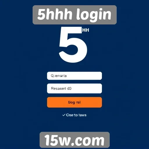 Acessibilidade do site 5hhh login para novos usuários