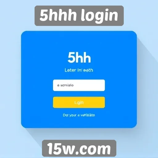 Avaliação da interface do usuário do site 5hhh login